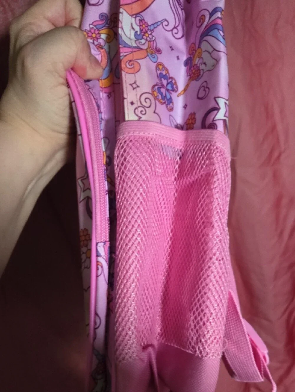wonder nation Pink Unicorn and Rainbow Kids Backpack